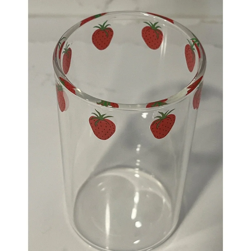 Tessco For You Strawberry Drinking Glass Replacement Juice Tumbler Nana 10oz NEW